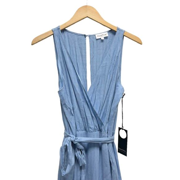NWT Privacy Please Cardiff Rayon Jumpsuit in Blue Women’s Size Medium - Picture 4 of 10